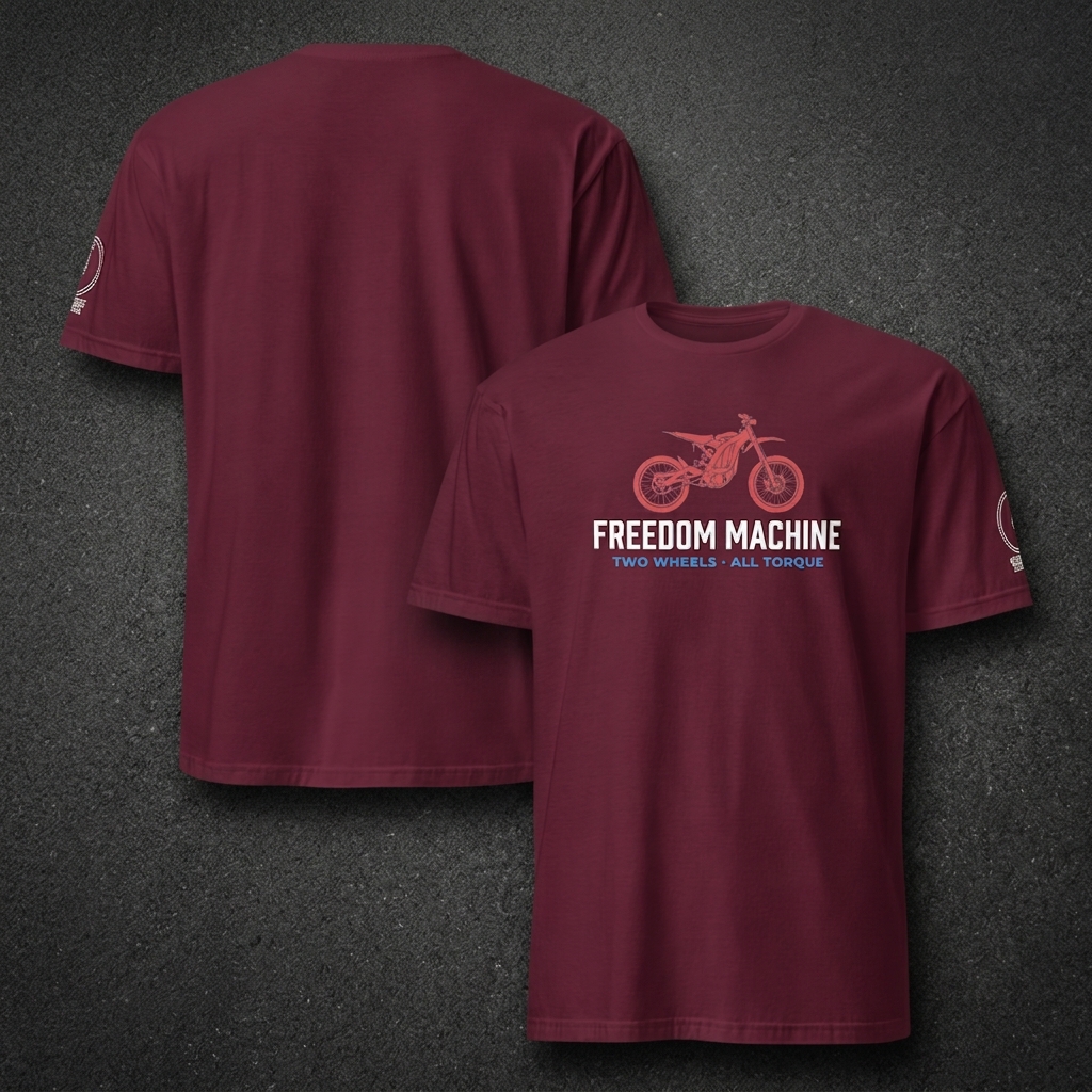FREEDOM MACHINE TEE — on model