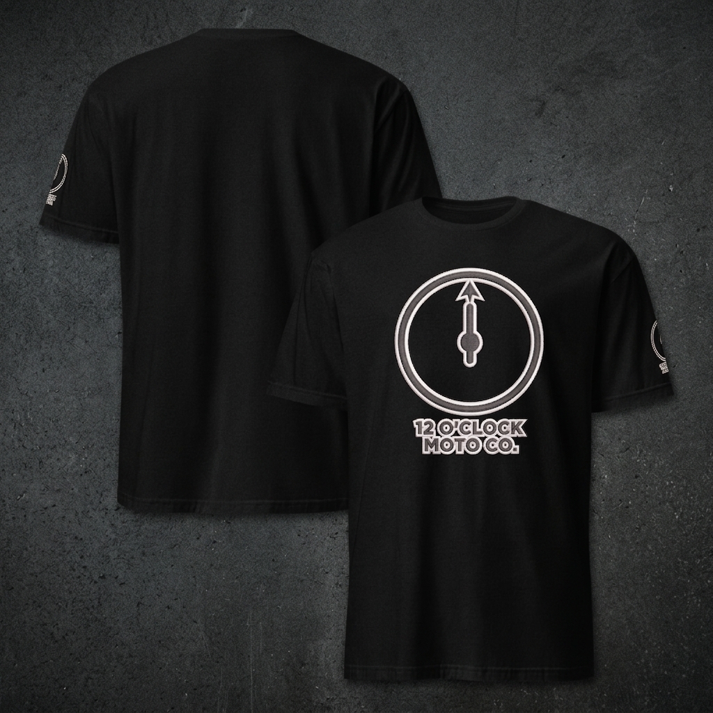 MOTO CO. 3D CREST TEE — on model
