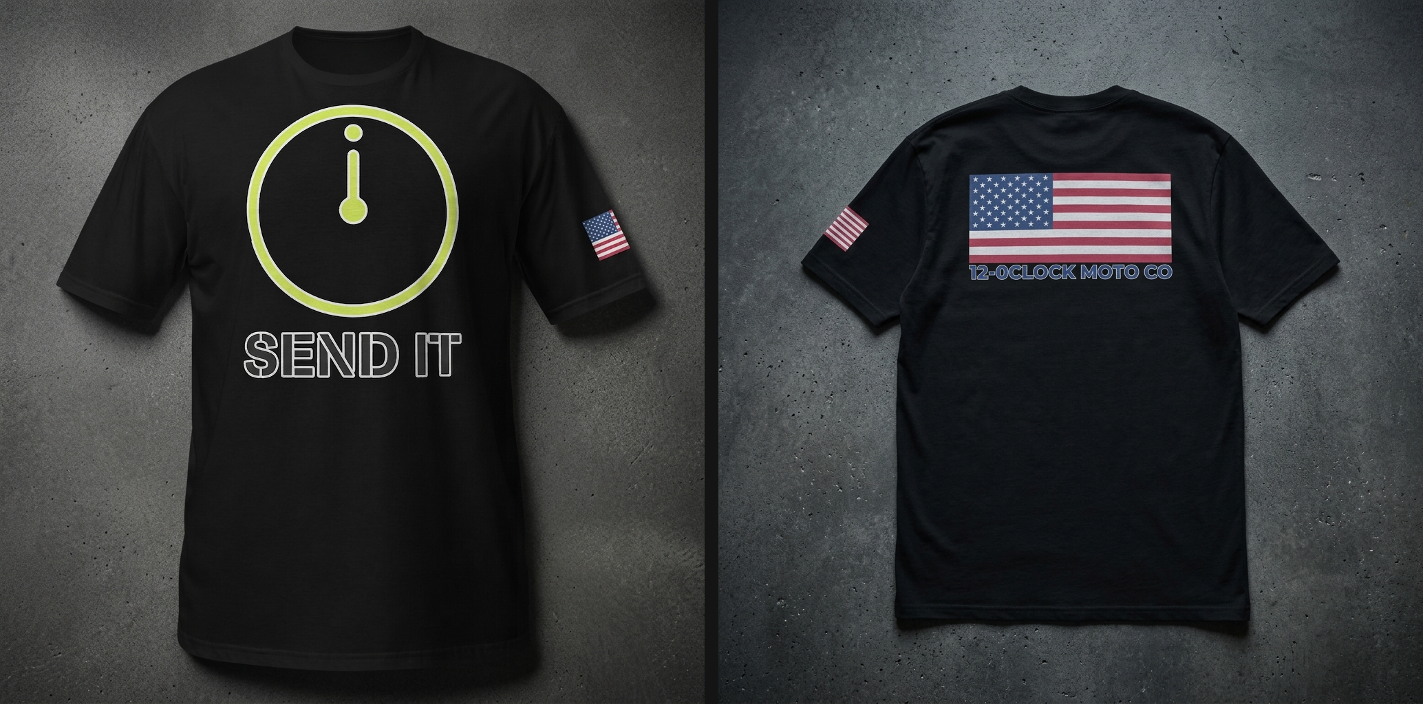 SEND IT NEON TEE — on model