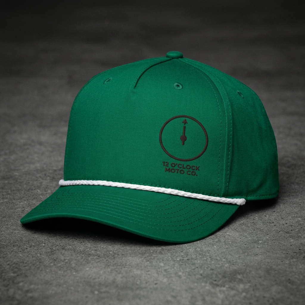 12 O'CLOCK MOTO CO. ROPE CAP